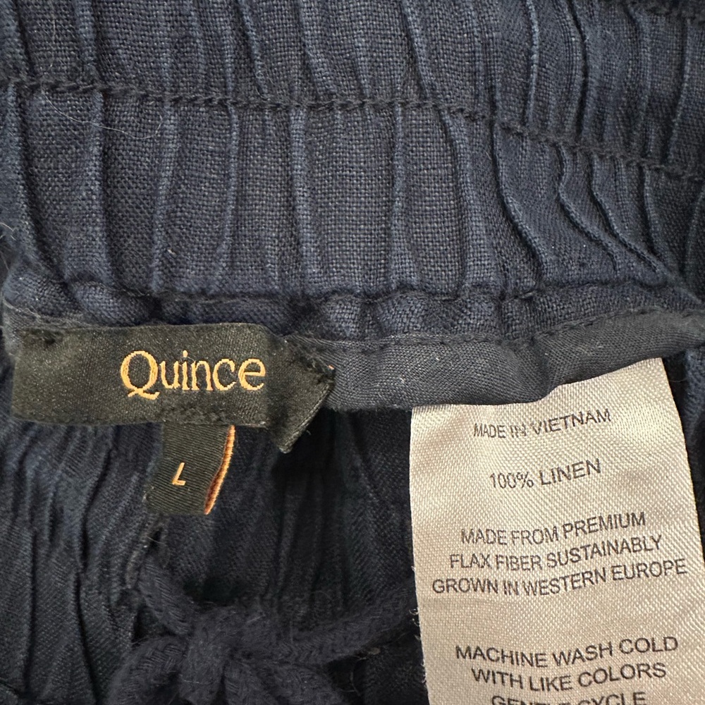 Quince Wide Leg Linen Pants - Picture 7 of 8